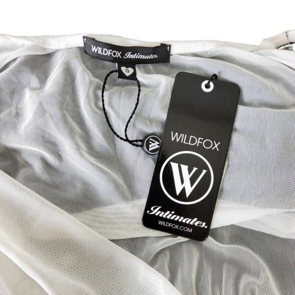 Wildfox Intimates Modal Collar Romper Sheer Top Black And White Size Small - Picture 5 of 7